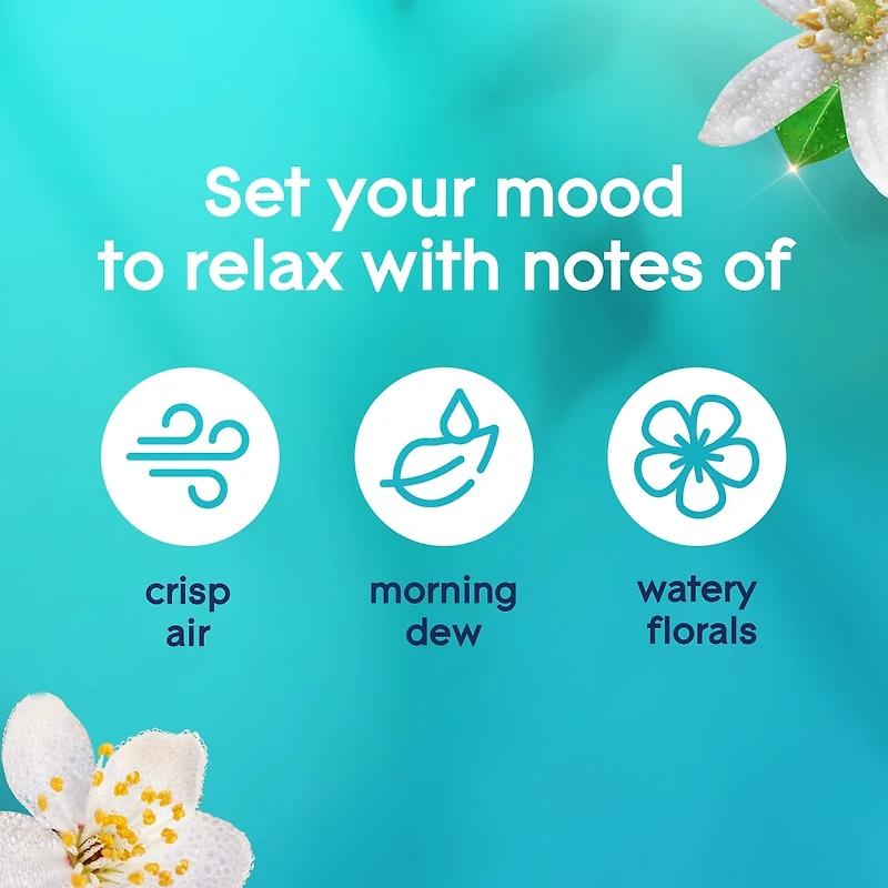 Branchées® Huile Parfumée Recharge - Pétales Et Gouttes De Rosée