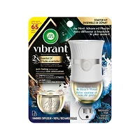 Trousse Diffuseur d’huiles parfumées VibrantMC - Brise marine et bois de grève, 1 Diffuseur + 1 Recharge