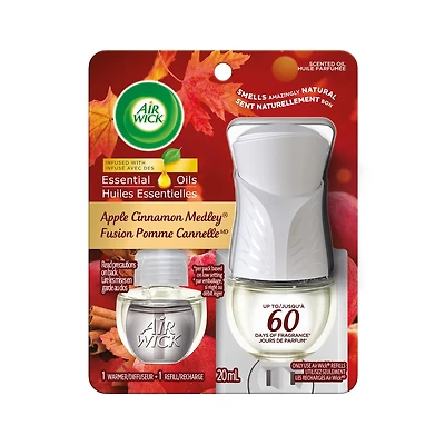 Trousse d’huiles parfumées - Fusion Pomme Canelle, 1 Diffuseur + 1 Recharge