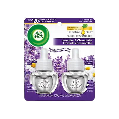 Recharge d’huiles parfumées - Lavande et camomille, 2 Recharges