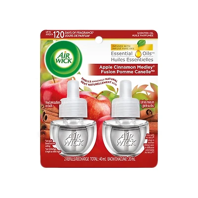 Recharge d’huiles parfumées - Fusion pomme cannelle, 2 Recharges