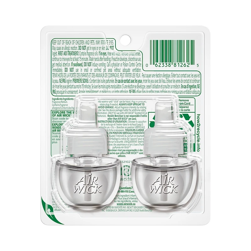 Recharge d’huiles parfumées - Passion vanille, 2 Recharges