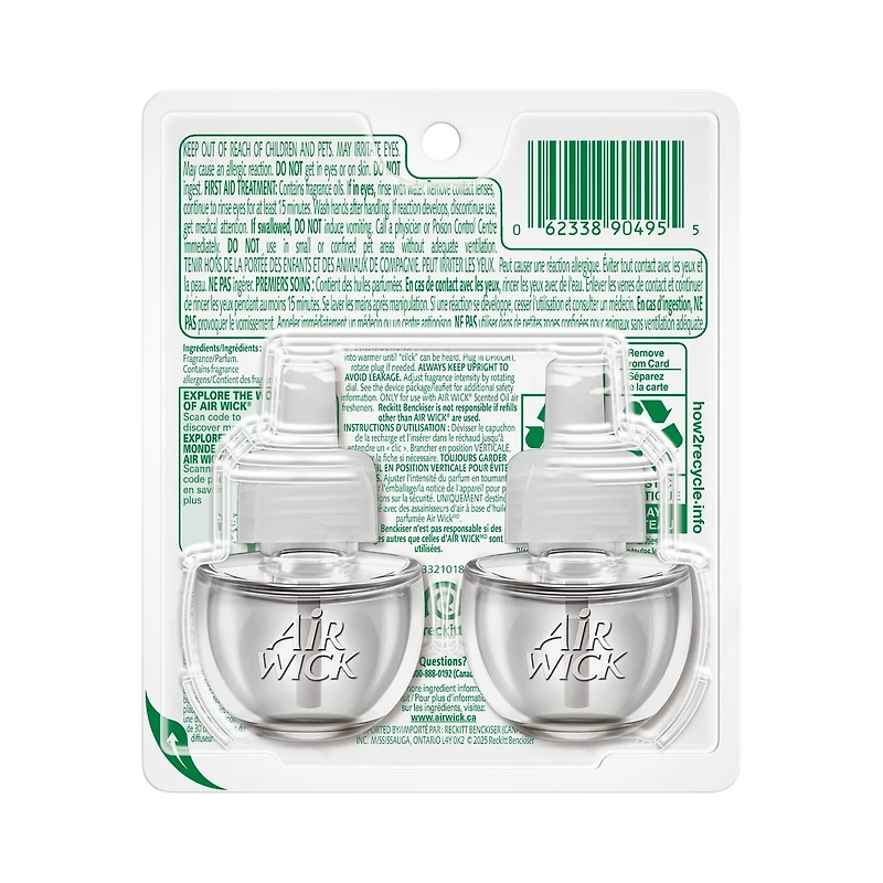 Recharge d’huiles parfumées - Linge frais, 2 Recharges