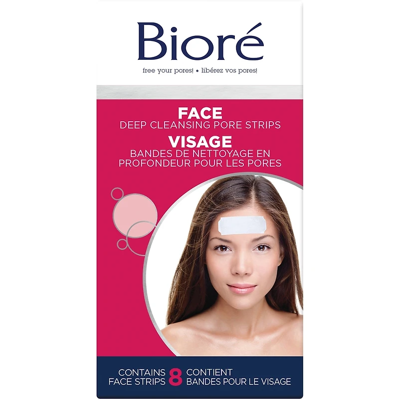 Bandes de nettoyage en profondeur pour les pores du visage