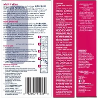 Bandes de nettoyage en profondeur pour les pores du visage
