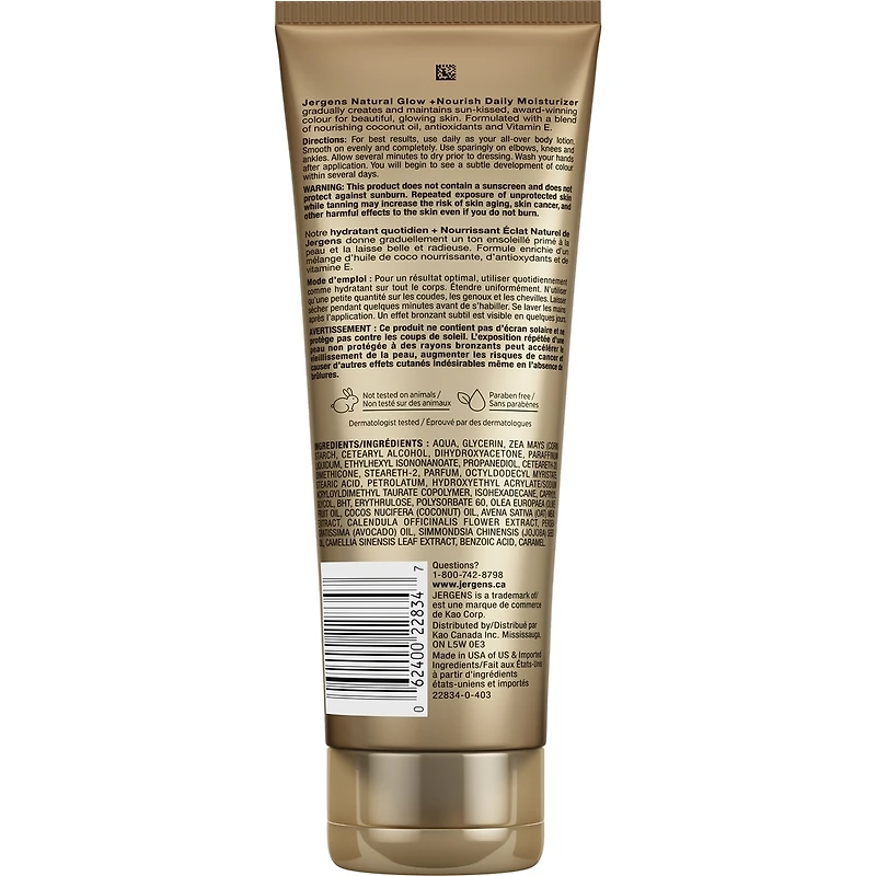 Natural Glow +Nourish Daily Moisturizer Gradual Sunless Tanner - Medium to Deep