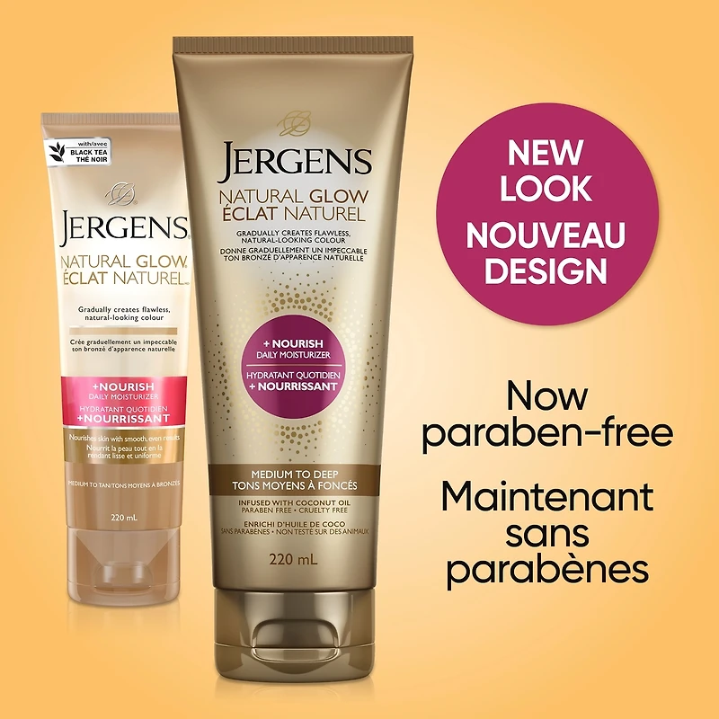 Natural Glow +Nourish Daily Moisturizer Gradual Sunless Tanner - Medium to Deep