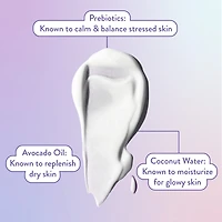 Hydratant Hydratation et éclat de Bioré, avec eau de coco + prébiotiques + huile d’avocat, hydratant pour peau sèche et sensible (100 ml)
