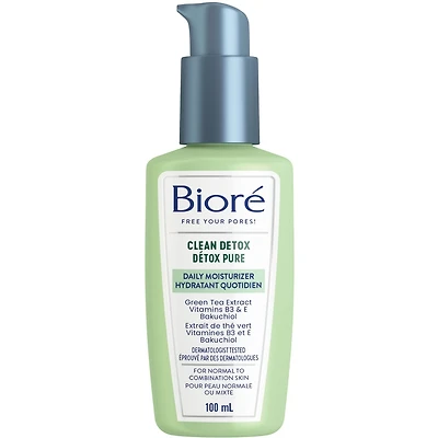 Bioré Clean Detox Hydrating Moisturizer, for Normal to Combination Skin