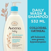 Baby Daily Wash & Shampoo, Natural Oat, Lightly Scented