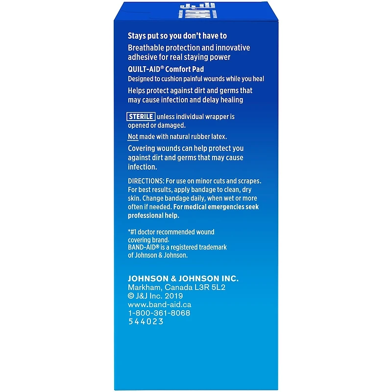 BAND-AID® Brand TRU-STAY™ Clear Strips COMFORT-FLEX® Bandages, Assorted Sizes, 45 Count