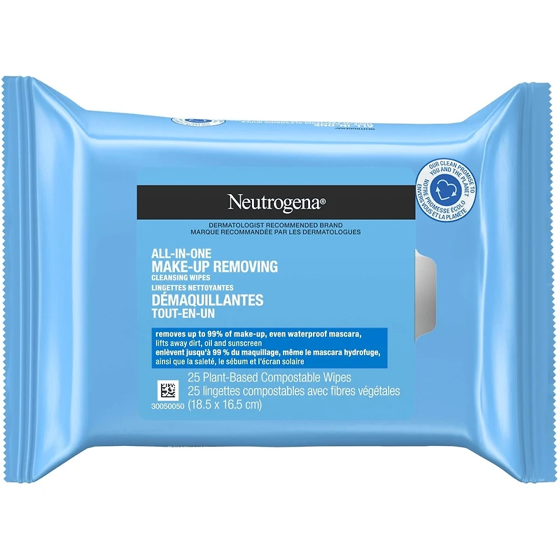 Lingettes nettoyantes démaquillantes Tout-en-un
