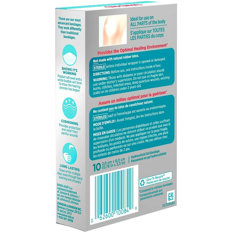 Pansements Hydro Seal en gel hydrocolloïdal, tout usage