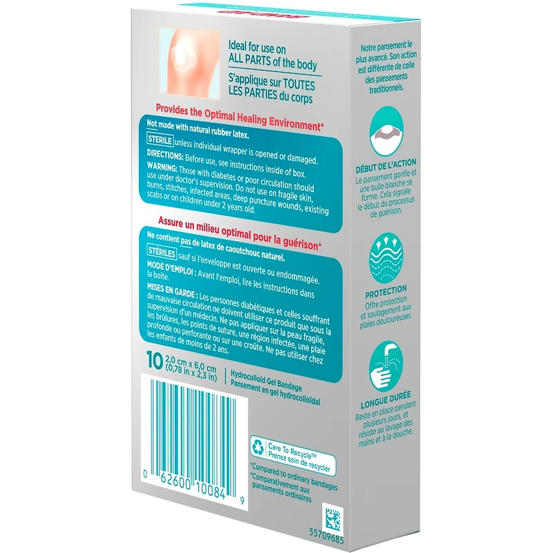Pansements Hydro Seal en gel hydrocolloïdal, tout usage