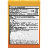 Pansements adhésifs plus antibiotique, défense contre l'infection  20 ea