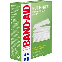HURT-FREE Non-Stick Pads Large, 7.6 Centimetres by 10.1 cm, 10 Pads