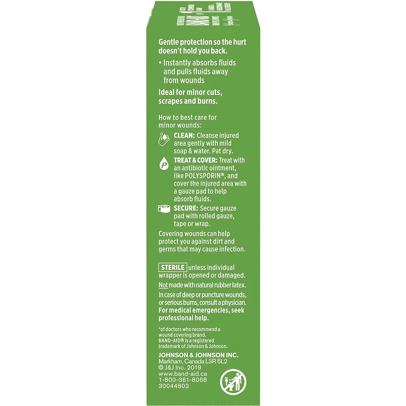 HURT-FREE Non-Stick Pads Large, 7.6 Centimetres by 10.1 cm, 10 Pads