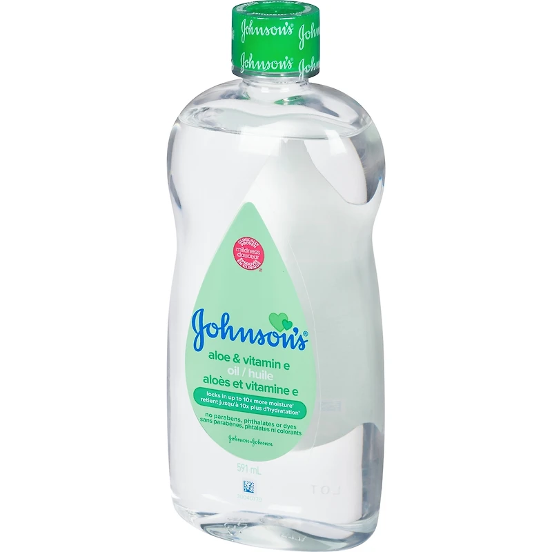 Huile en gel pour bébés, avec aloès, vitamine e et huile minérale