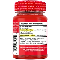 Extra Strength Pain Relief Acetaminophen 500mg