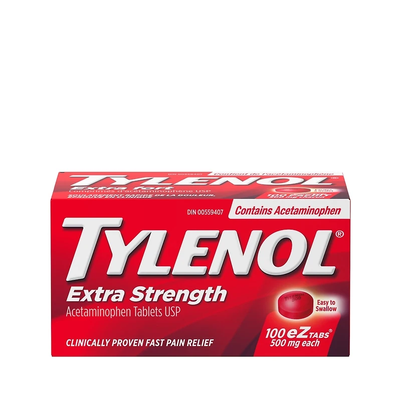 Acétaminophène à 500 mg, analgésique, extra fort