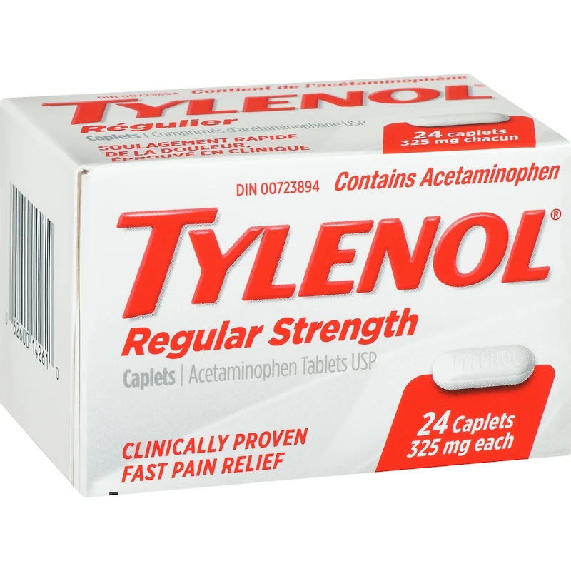 Acétaminophène à 325 mg, analgésique, régulier