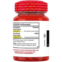 Acétaminophène 325 mg, analgésique pour la douleur, 200 caplets