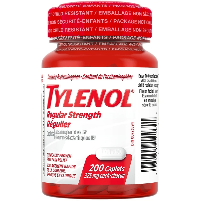 Regular Strength Pain Relief Acetaminophen 325 mg, 200 Caplets