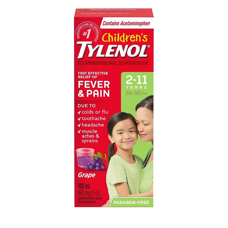Children's Medicine, Fever & Pain, Grape Liquid