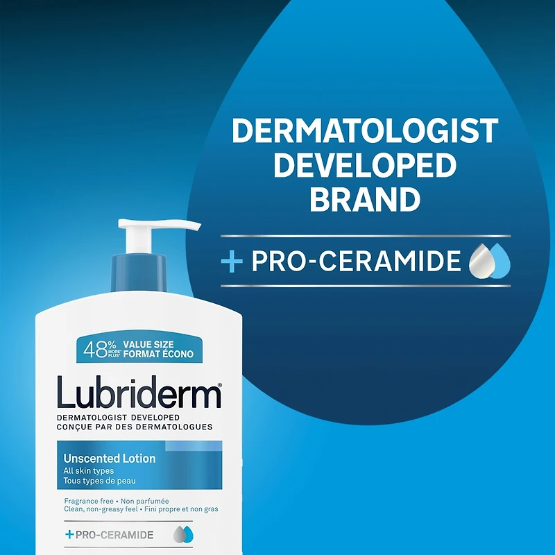 Lotion non parfumée, Beurre de karité et glycérine, Peau sèche, Hydratant pour les mains et le visage