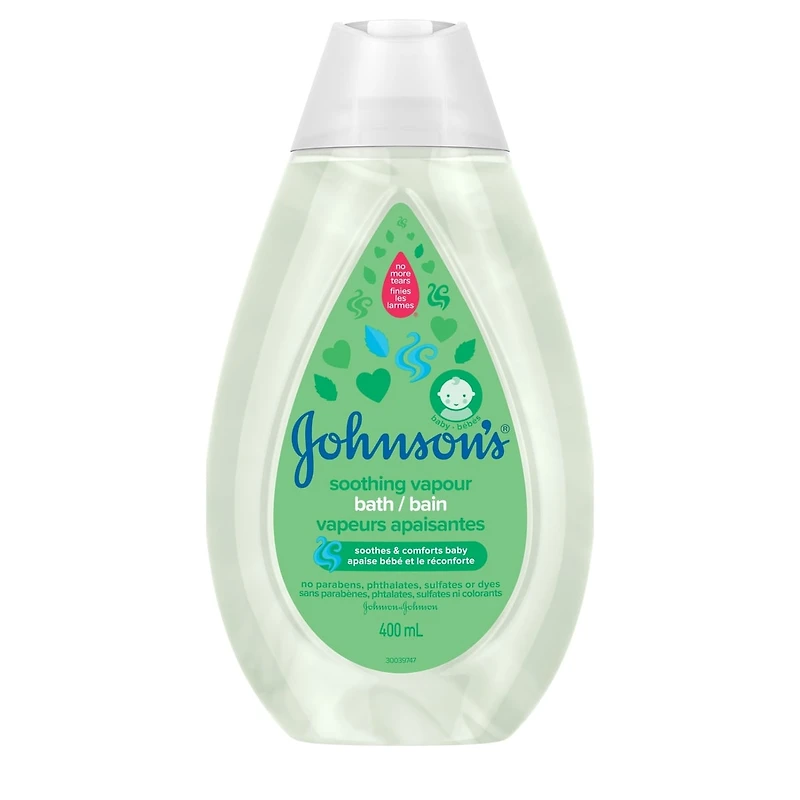 Johnson's Baby Vapor Bath, Soothing Baby Wash with Eucalyptus 400mL