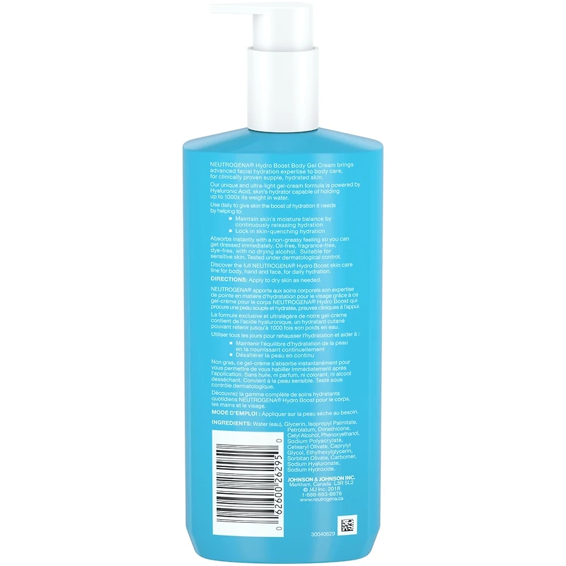 Hydro Boost Body Gel Cream Fragrance-Free