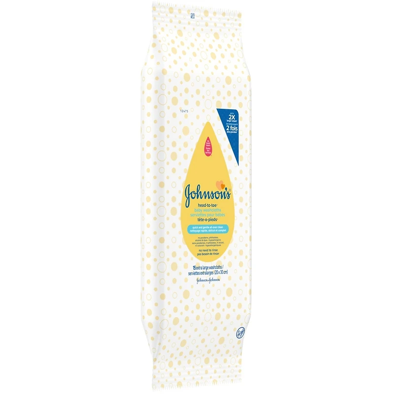 Cleansing Wipes, Sensitive Head-To-Toe Cloths