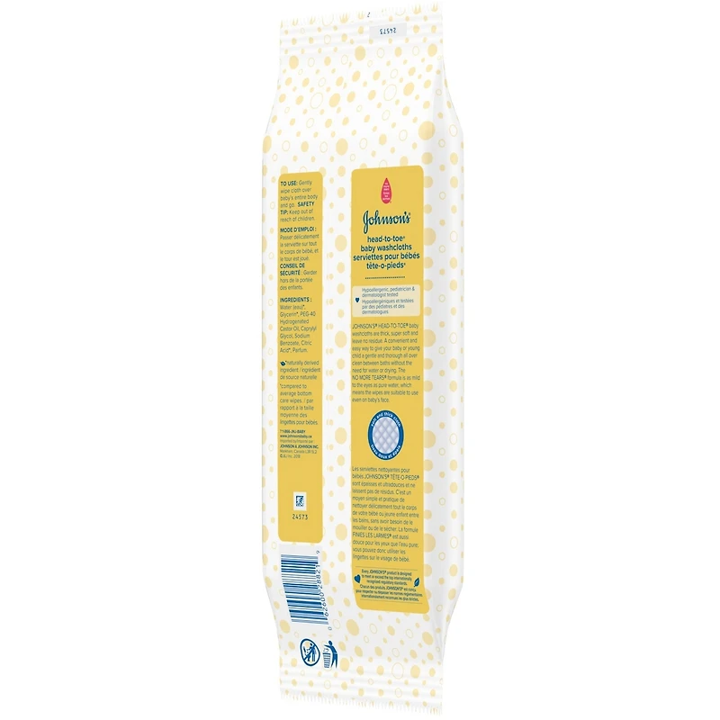 Cleansing Wipes, Sensitive Head-To-Toe Cloths