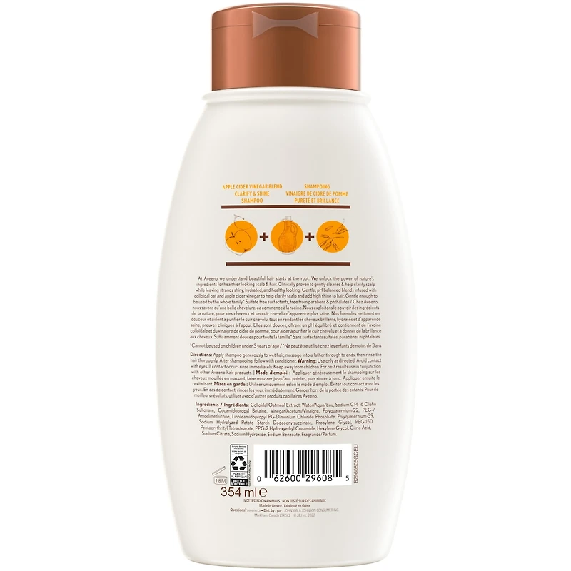 Shampoing au vinaigre de cidre de pomme