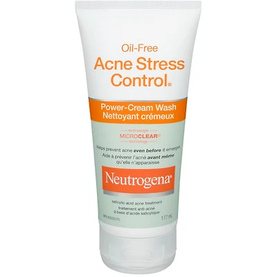 Nettoyant crémeux OIL-FREE ACNE STRESS CONTROL®
