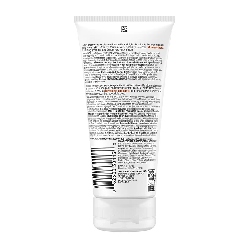 Nettoyant crémeux OIL-FREE ACNE STRESS CONTROL®
