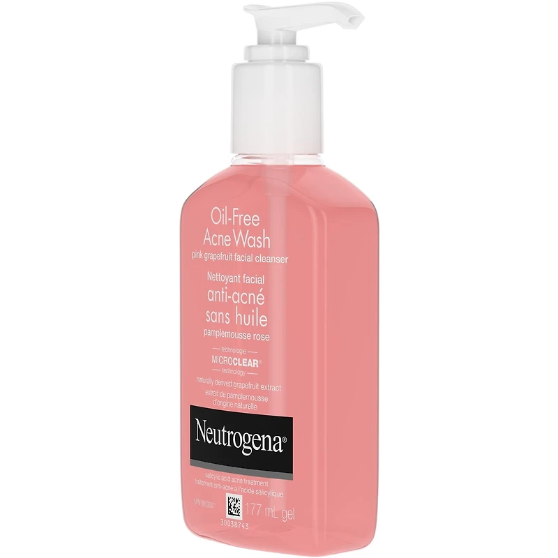 Oil-Free Acne Wash Pink Grapefruit Facial Cleanser