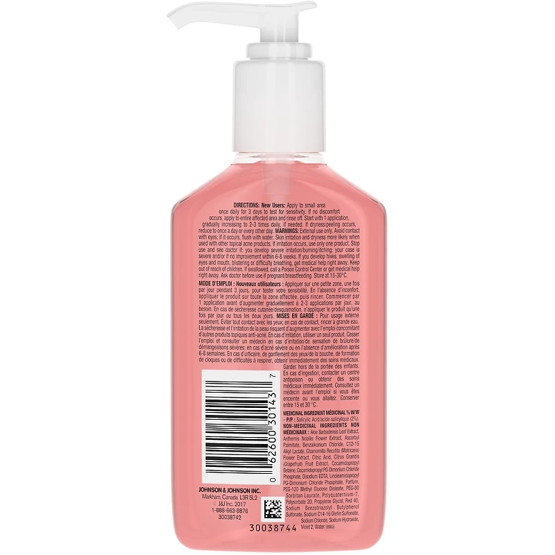 Oil-Free Acne Wash Pink Grapefruit Facial Cleanser