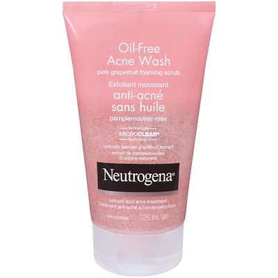 Oil-Free Acne Wash Pink Grapefruit Foaming Scrub