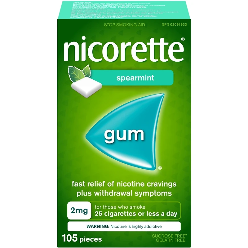 Gomme à mg de nicotine