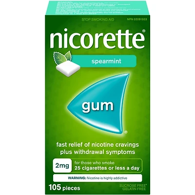 Gomme à mg de nicotine