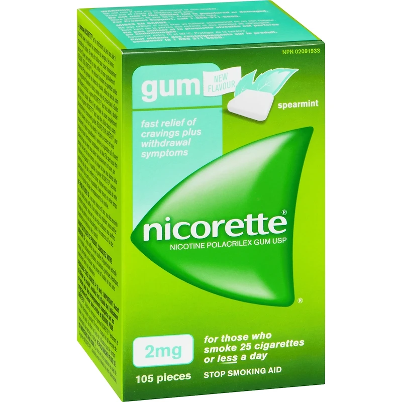 Gomme à mg de nicotine