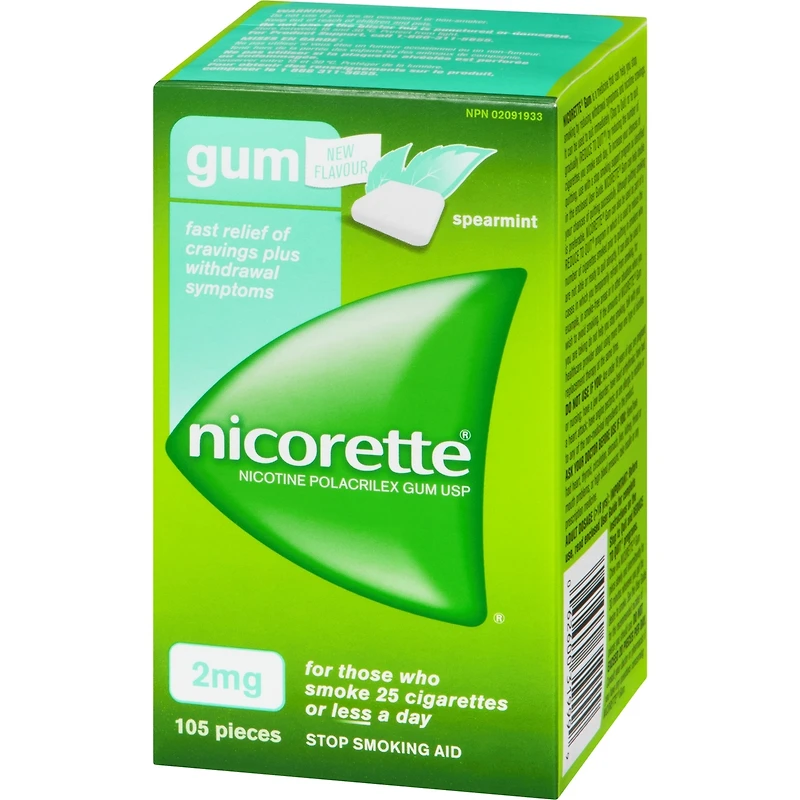 Gomme à mg de nicotine