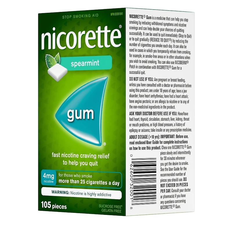 Gomme à 4 mg de nicotine