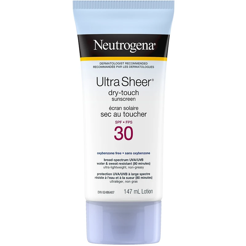 Lotion écran solaire  Ultra Sheer Sec au toucher avec FPS 30