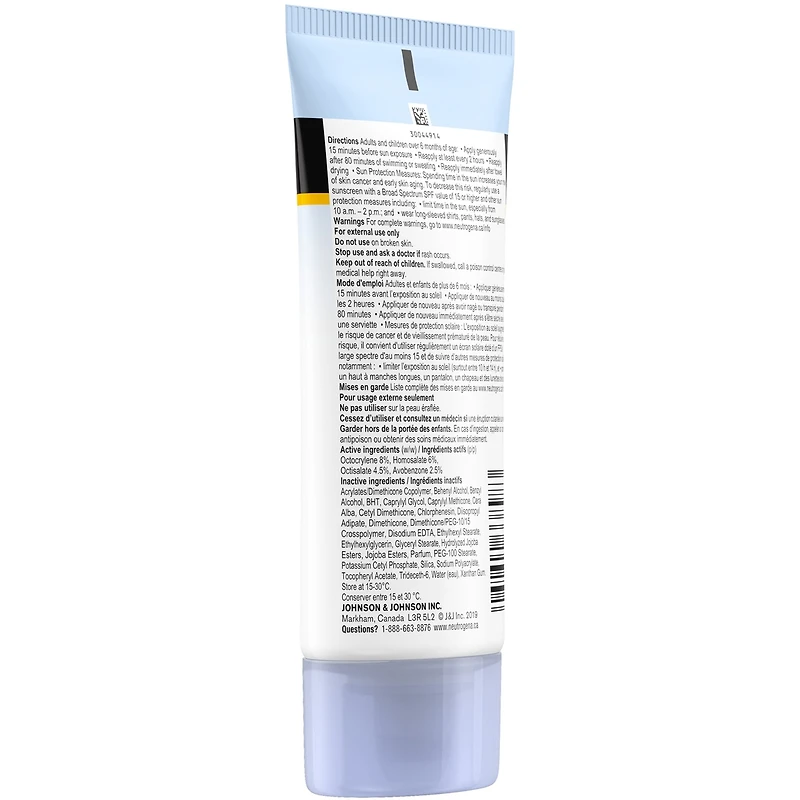 Lotion écran solaire  Ultra Sheer Sec au toucher avec FPS 30