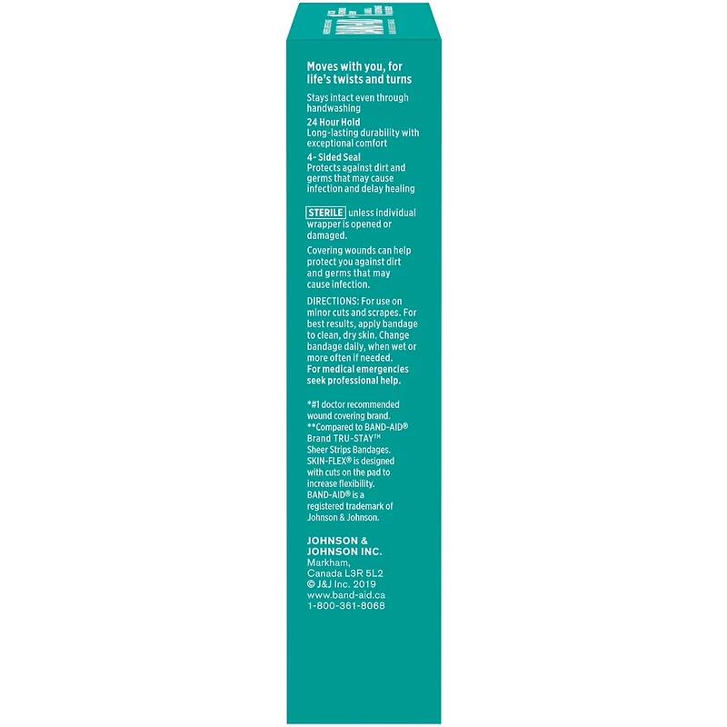 Band-Aid Pansements Flexi-contour, très grands,  7 ea