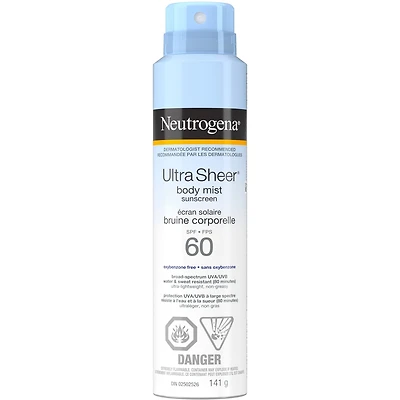 Ultra Sheer Écran solaire en bruine corporelle, FPS 60