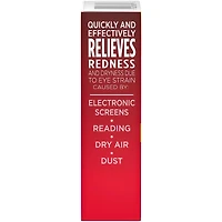Gouttes oculaires  Yeux rouges Au travail - polyéthylèneglycol, chlorhydrate de tétrahydrozoline - Poussière, irritation, sécheresse, rougeur et fatigue des yeux