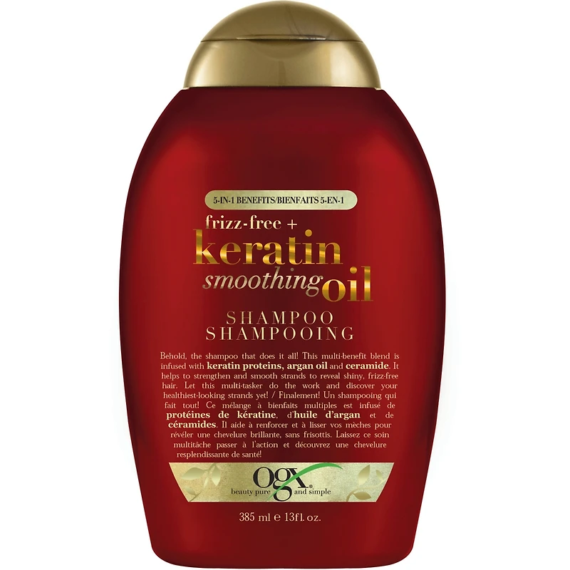 Shampooing Frizz-Free + Keratin Smoothing Oil